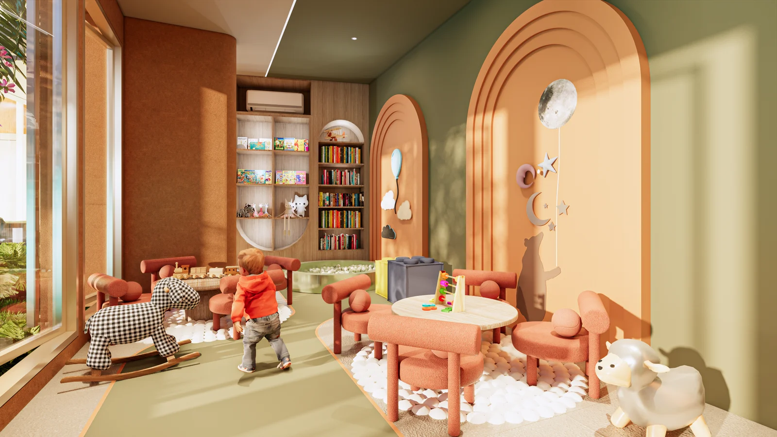 Kids club reading corner